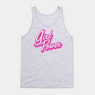 Girl Power Doll core style logo text design Tank Top